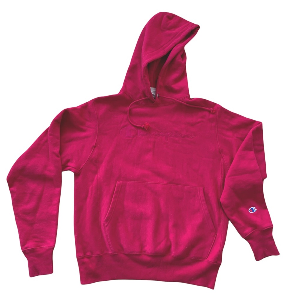 Dark Pink Champion Hoodie 🍇
